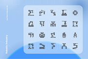 Robotic Industry Icon Set, an Outline Icon by Nathaya Studio (Thumbnail 2 of 2)