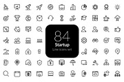 Startup line icons set, an Outline Icon by AIWD (Thumbnail 1 of 2)