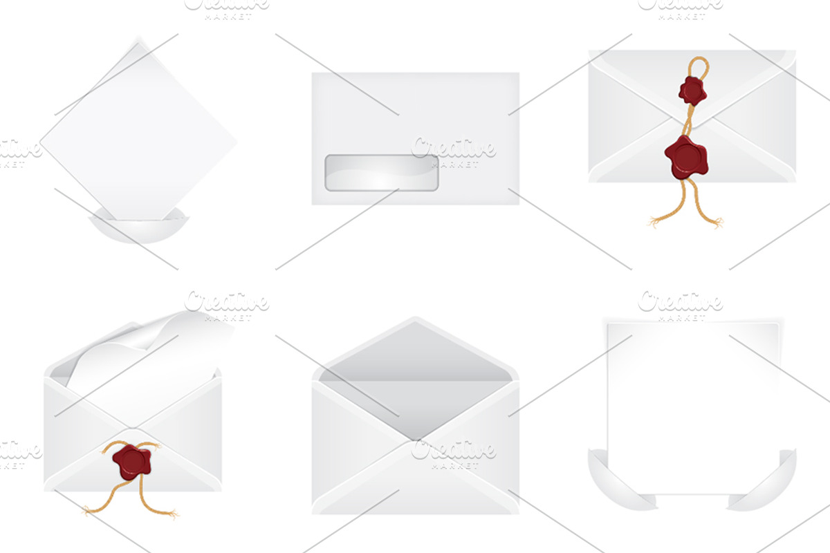 Envelopes and Sheets of Paper, a Technology Illustration by TAlex (Photo 6 of 7)
