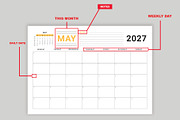 Monthly Planner Bundle 2026-2030, a Stationery Template by Design Zone (Thumbnail 7 of 8)