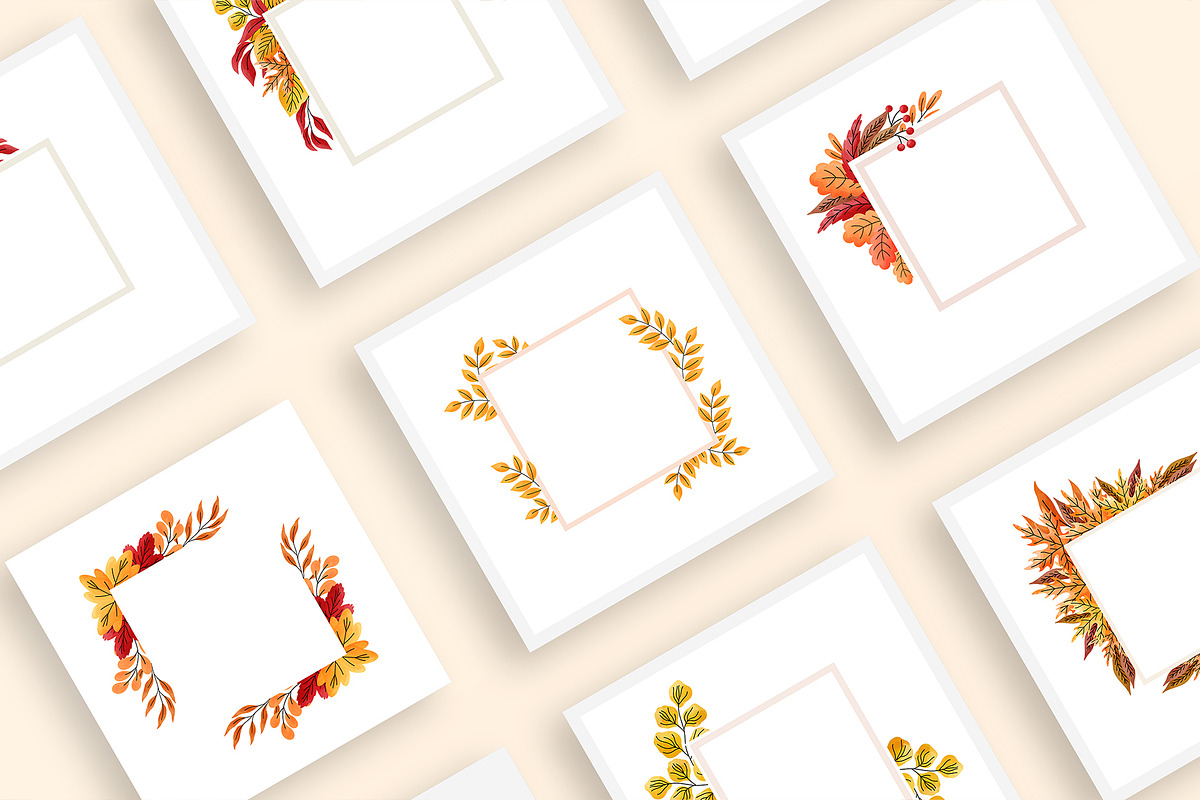 Autumn Leaves Watercolor vector set, a Pattern Graphic by alia.kurianova (Photo 8 of 9)