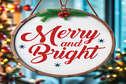 Christmas Round Sign Ornament PNG, an Object Graphic by EllaMaiyaali (Thumbnail 3 of 3)