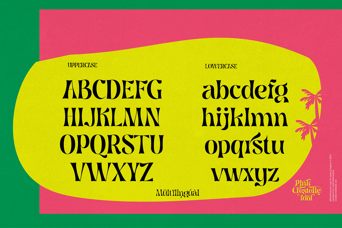 Pink Crestelle Font on Sale, a Slab Serif Font by creativemedialab (Photo 10 of 17)