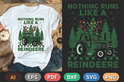 Holiday Reindeer T Shirt Design, a Graphic by Vector Portal (Thumbnail 4 of 6)
