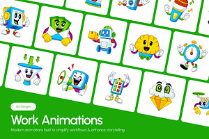 135 Animated Work Illustrations, a Work Illustration by Vectors Market