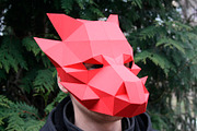 DIY Dragon mask - 3d papercrafts, a Templates & Theme by Andrew_Derr (Thumbnail 4 of 4)