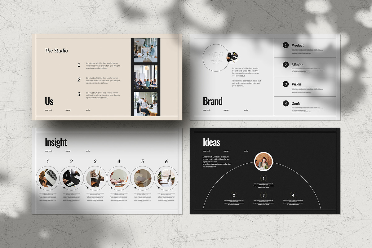 Social Media Strategy Template, a Presentation Template by White Graphic (Photo 4 of 7)