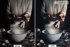 10 DARK FOOD Lightroom Presets