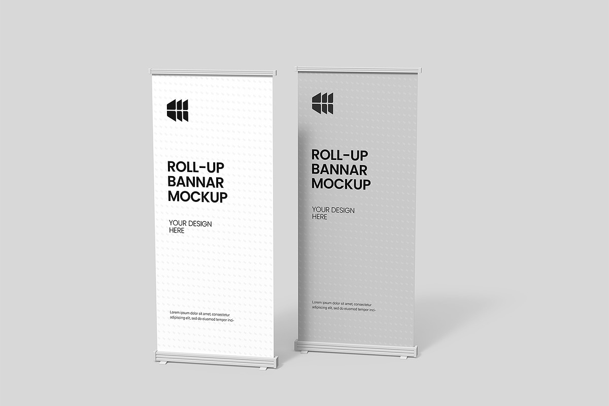 Standing Roll-Up Banner Mockup, a Product Mockup by graphypix (Photo 3 of 4)
