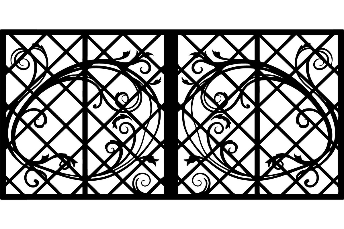 Ornamental Window Grill Designs, a Decorative Illustration by Designer_Momina (Photo 16 of 17)