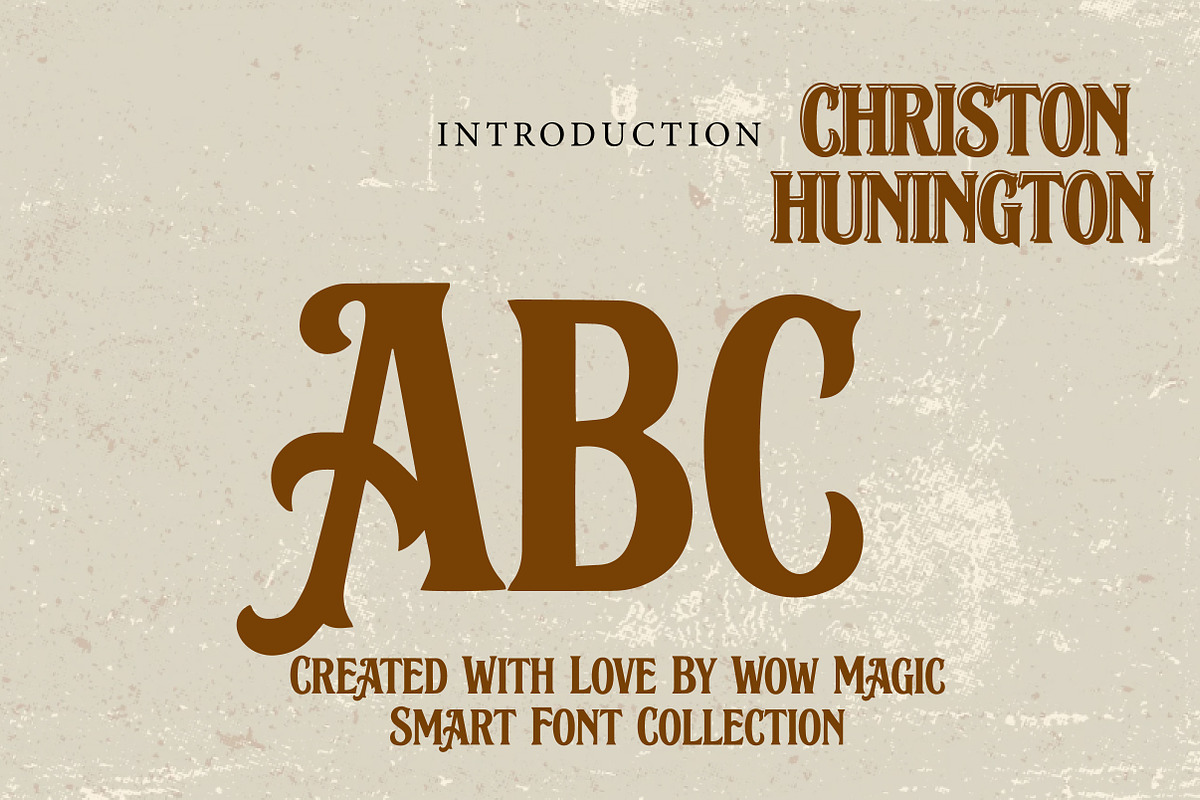 Christon Hunington, a Sans Serif Font by Wow Magic (Photo 3 of 3)