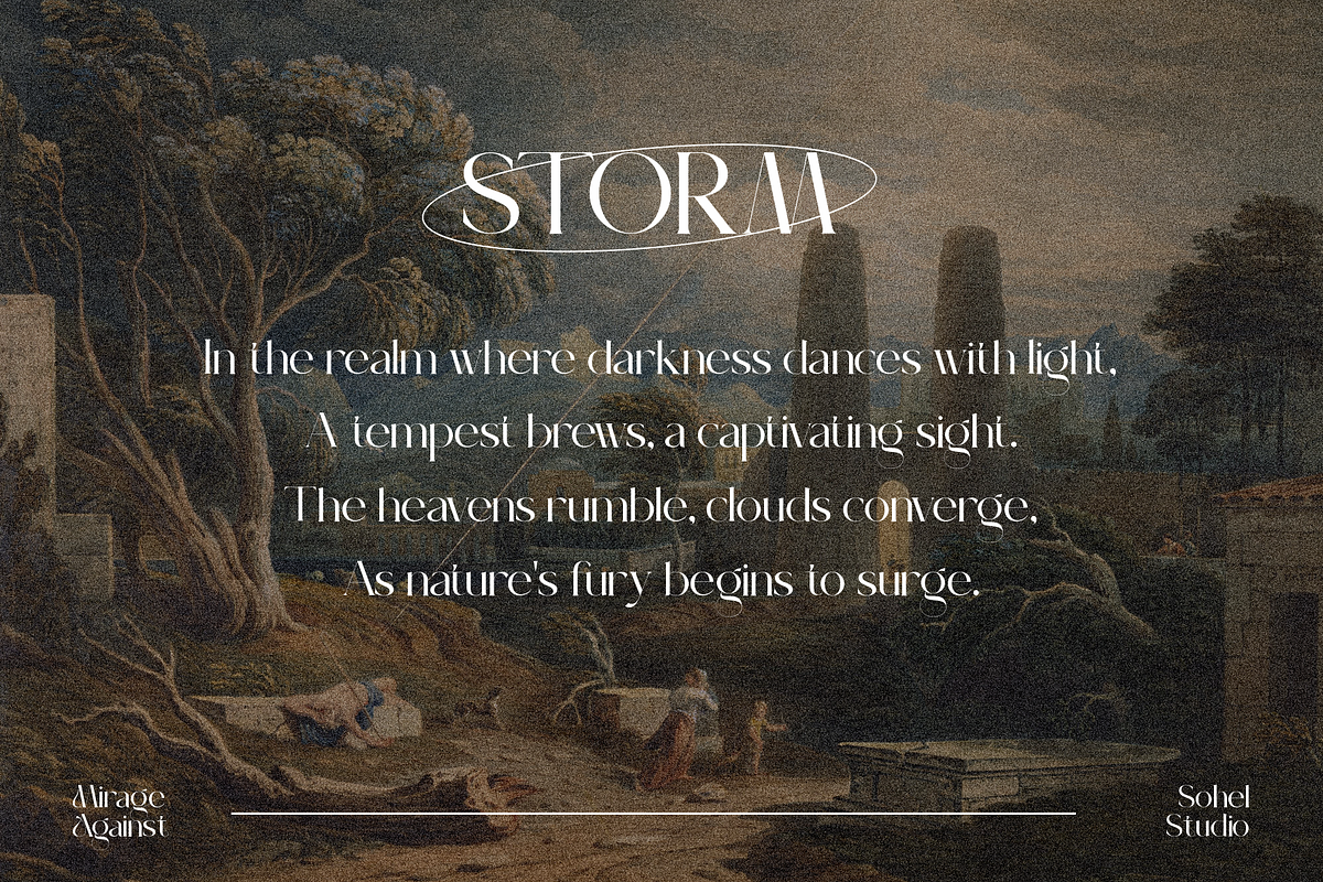 Mirage Against - Luxury Real Estate, a Serif Font by Sohel Studio (Photo 10 of 12)