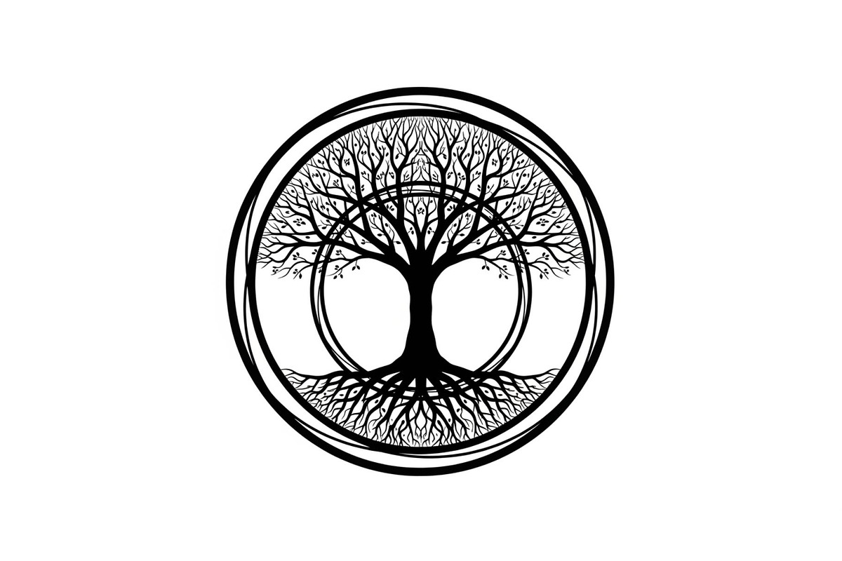 Tree of Life Circle Frame Bundle, an Illustration by Gaye Art (Photo 14 of 51)