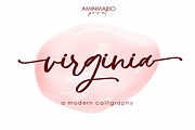 virginia, a Script Font by AMINMARIO (Thumbnail 1 of 8)