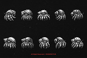 10 Bundle Dark Art Hermit Crab, an Illustration by Morspective (Thumbnail 6 of 7)