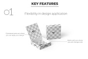 Square Book Style Rigid Box Mockup, a Packaging Mockup by Sheikhadesign (Thumbnail 2 of 11)