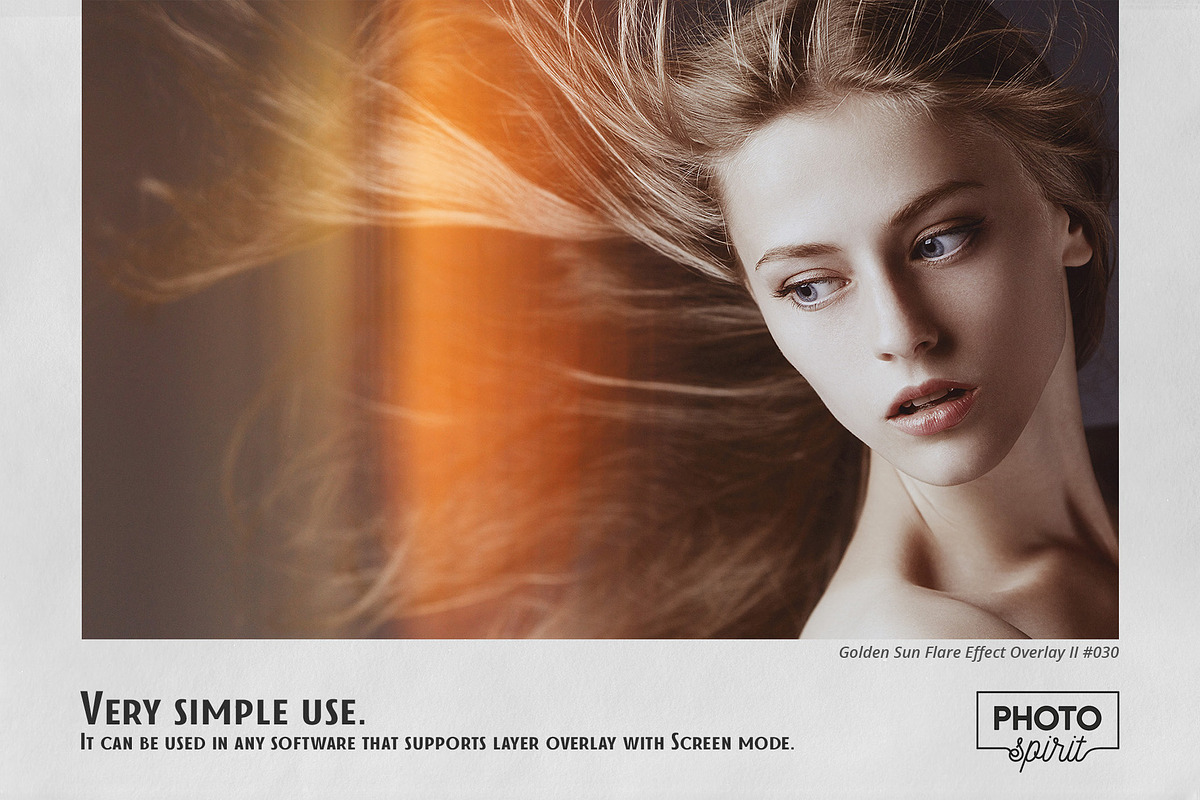 Golden Sun Flare Overlay Effect II, an Action Add-On by PhotoSpirit (Photo 5 of 8)