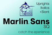 Marlin Sans SQ Upright Italic+Slant, a Font by FontMesa