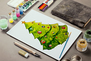 Christmas Clipart Watercolor, an Illustration by denisespinoza (Thumbnail 2 of 7)