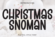 Christmas Snowman | Script Font, a Script Font by Scratchones (Thumbnail 1 of 8)
