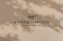 Hand Drawn Serif Font + Illustration