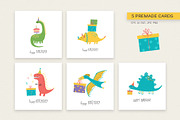 Birthday Dinosaur Collection, an Animal Illustration by Irina Ostapenko (Thumbnail 3 of 6)