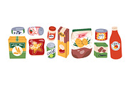 Grocery food products, snacks set, a Food Illustration by Good Studio (Thumbnail 2 of 6)