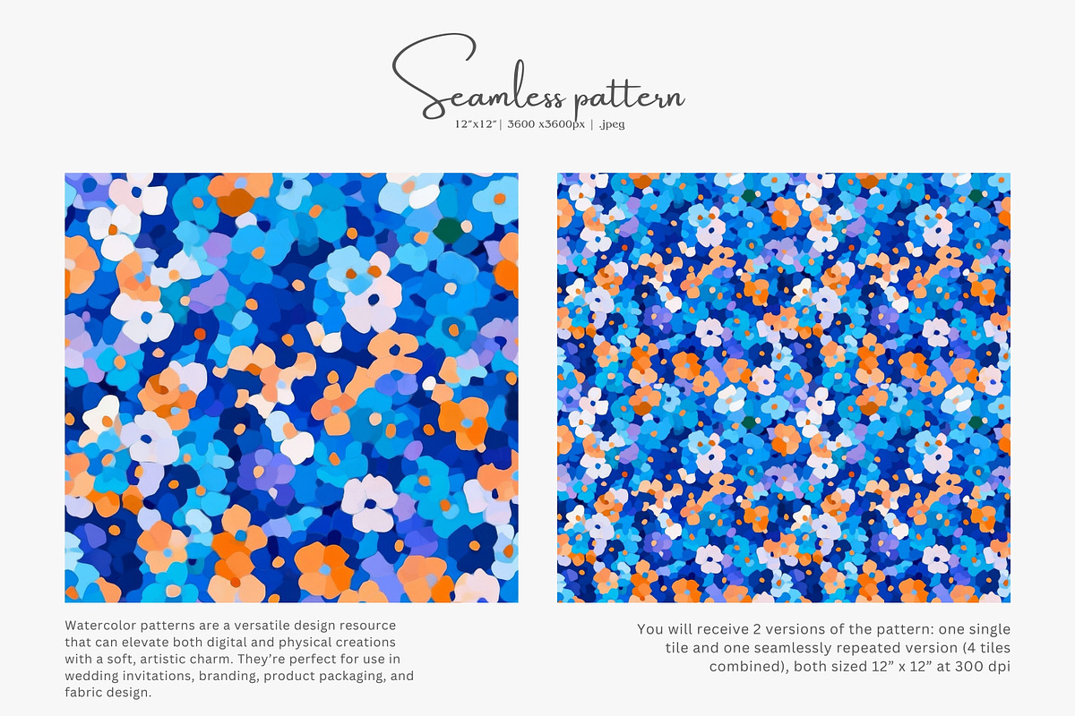 abstract floral seamless pattern, a Pattern Graphic by Pink Studio Art (Photo 2 of 5)