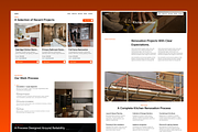 Construction Company Figma Template, an UI Kit Template by Rozepaars Design (Thumbnail 3 of 8)