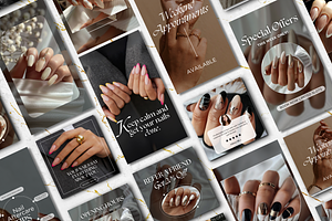 Nail Tech Instagram Templates Canva