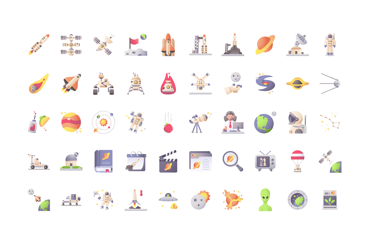 Space Exploration Icon Pack, an Icon by BaconTaco (Photo 4 of 6)