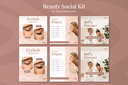 All-in-One Beauty Social Kit, a Social Media Template by Solvela Digital (Thumbnail 1 of 4)