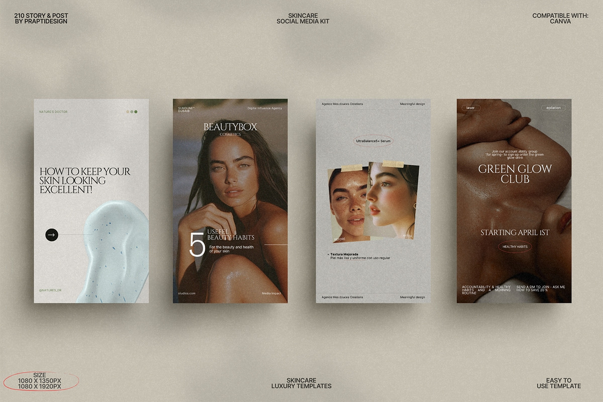 Clean Skincare Story & Post Kit preview 5