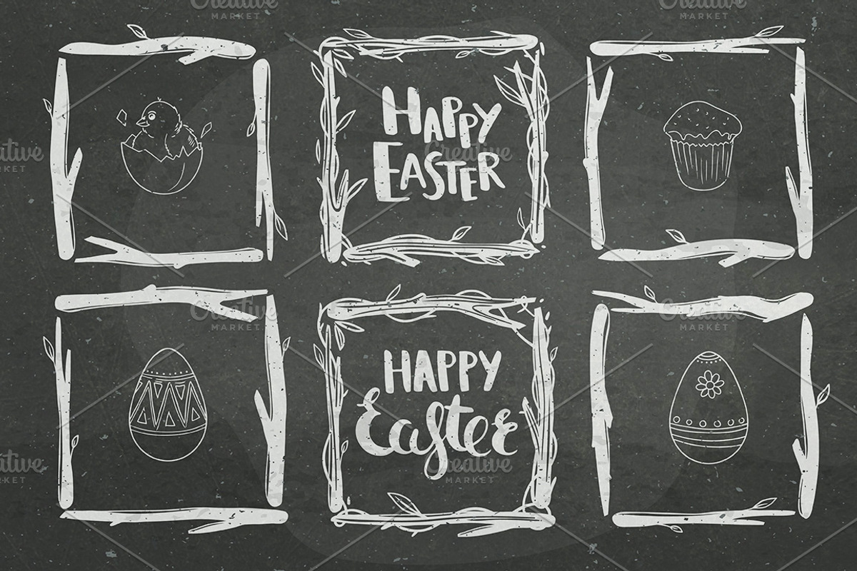 Easter Doodles and clip art, an Illustration by harmonia_green_art (Photo 4 of 4)