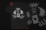 10 Bundle Dark Art Heart Card King, an Illustration by Morspective (Thumbnail 2 of 7)