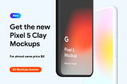 Pixel 4 & 4 XL - 20 Clay Mockups, an Android Mockup by Asylab (Thumbnail 2 of 34)