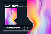 Exordium Dynamic Gradient Shapes, a Texture Graphic by Polar Vectors (Thumbnail 9 of 16)