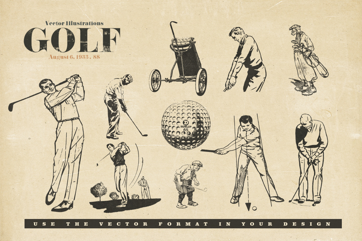 Retro Golf, an Illustration by Retro Machine (Photo 5 of 5)