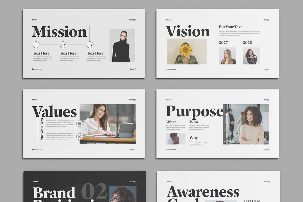 Brand Strategy Presentation Template preview 3