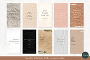Paper Poem Quotes Pack Canva, a Social Media Template by Clairee Design Studio (Thumbnail 5 of 7)