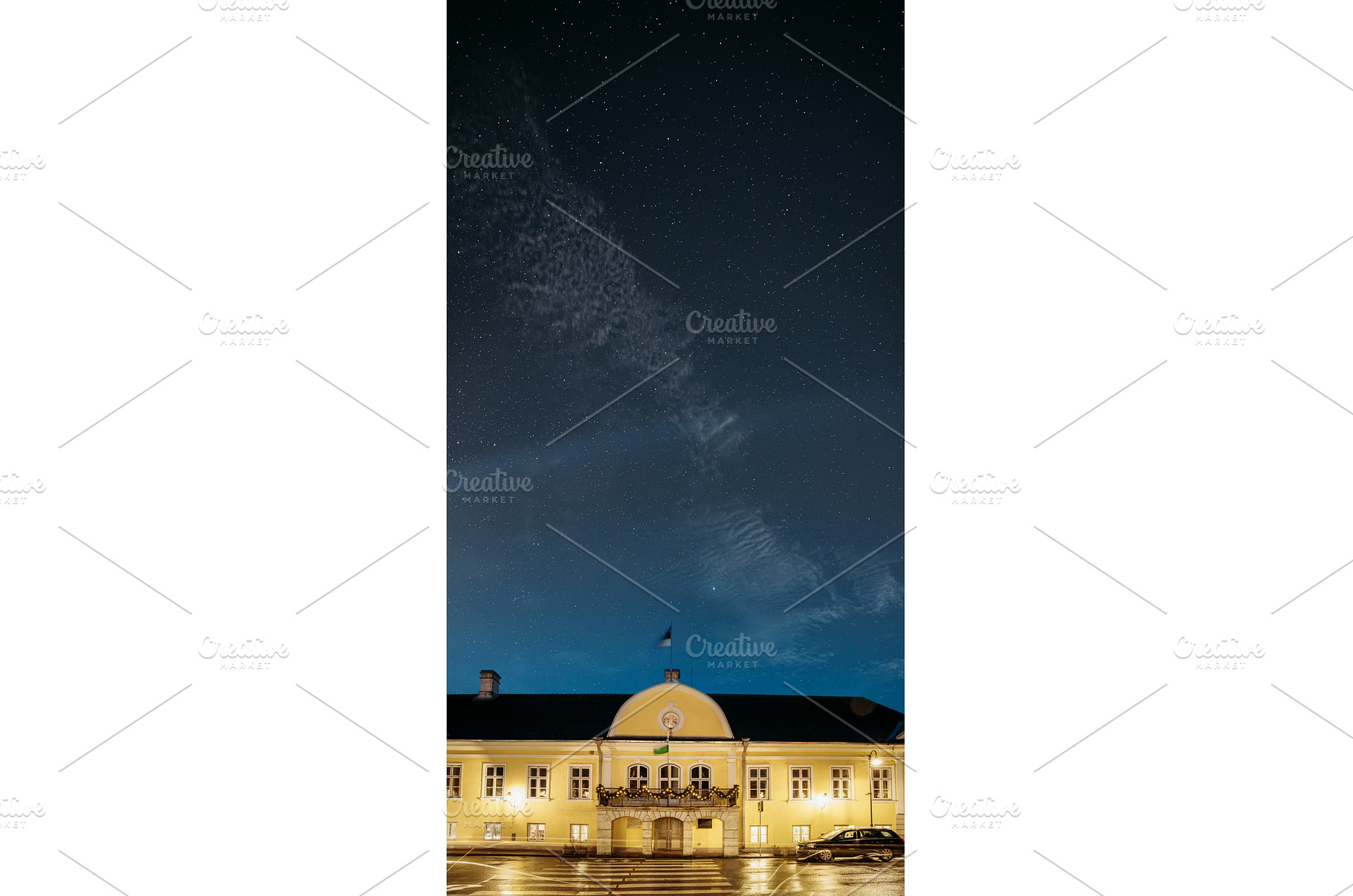Kuressaare Town Hall with festive, an Architecture Photo by Our Amazing World