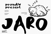 Jaro Playful Display Font, a Handwritten Font by Ideal Eksis (Thumbnail 1 of 8)