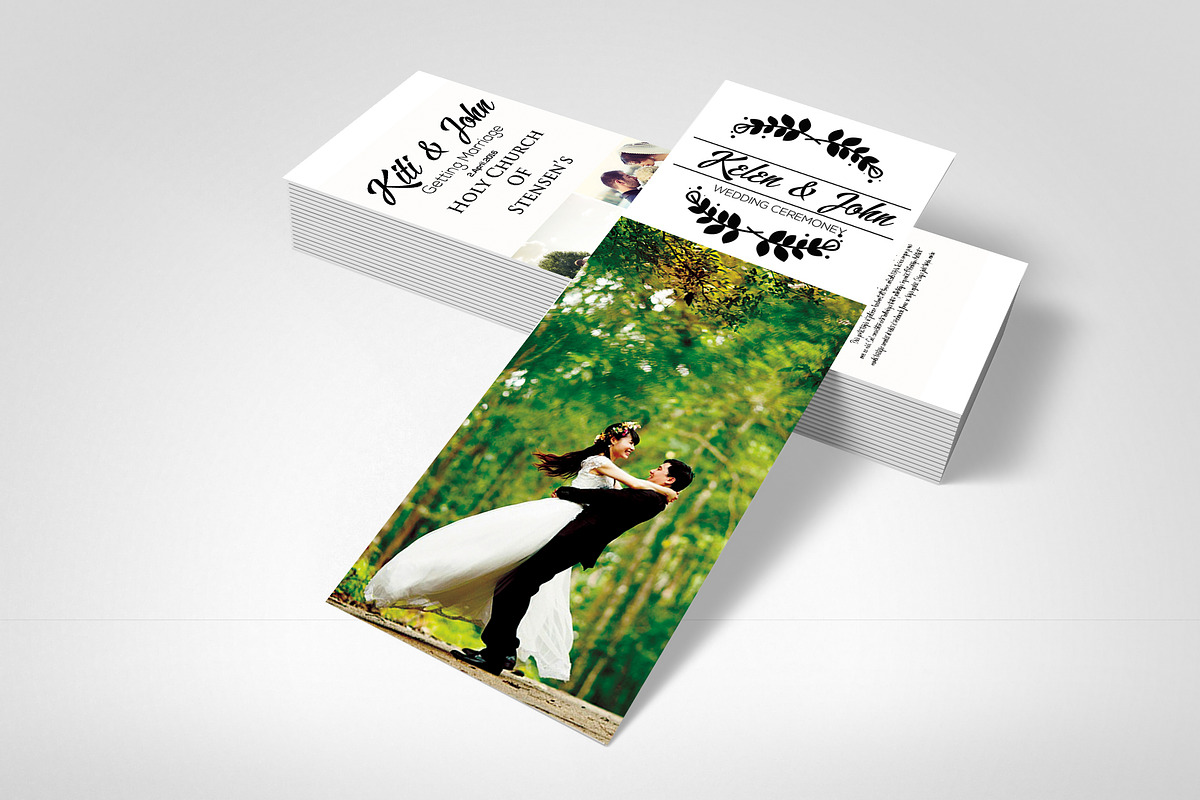 Wedding Rack Card Templates, a Card Template by Psd Templates (Photo 2 of 3)