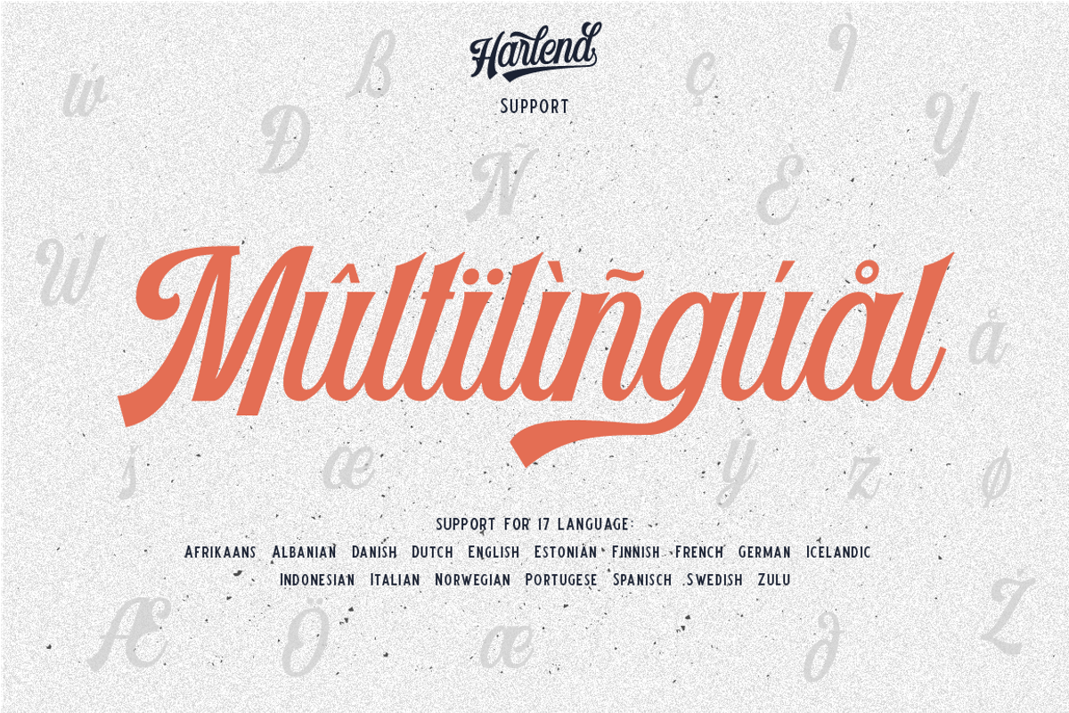 Harlend (6 font with bonus), a Script Font by Angin Studio (Photo 11 of 16)