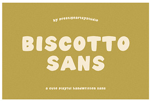Biscotto Sans, a Sans Serif Font by Prestige Artsy Studio
