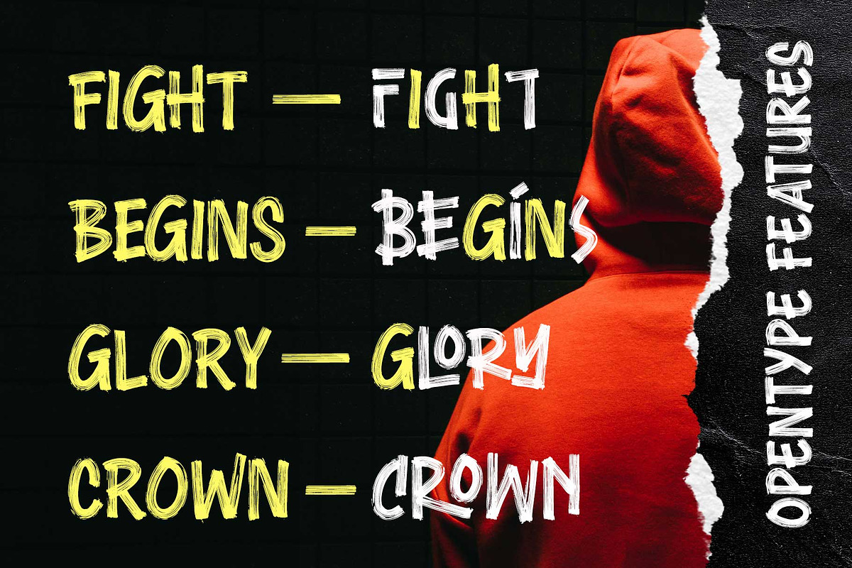 Throwback Glorious - Dry Brush Font, a Font by Arterfak Project (Photo 10 of 13)