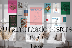 70 Hand Made Posters
