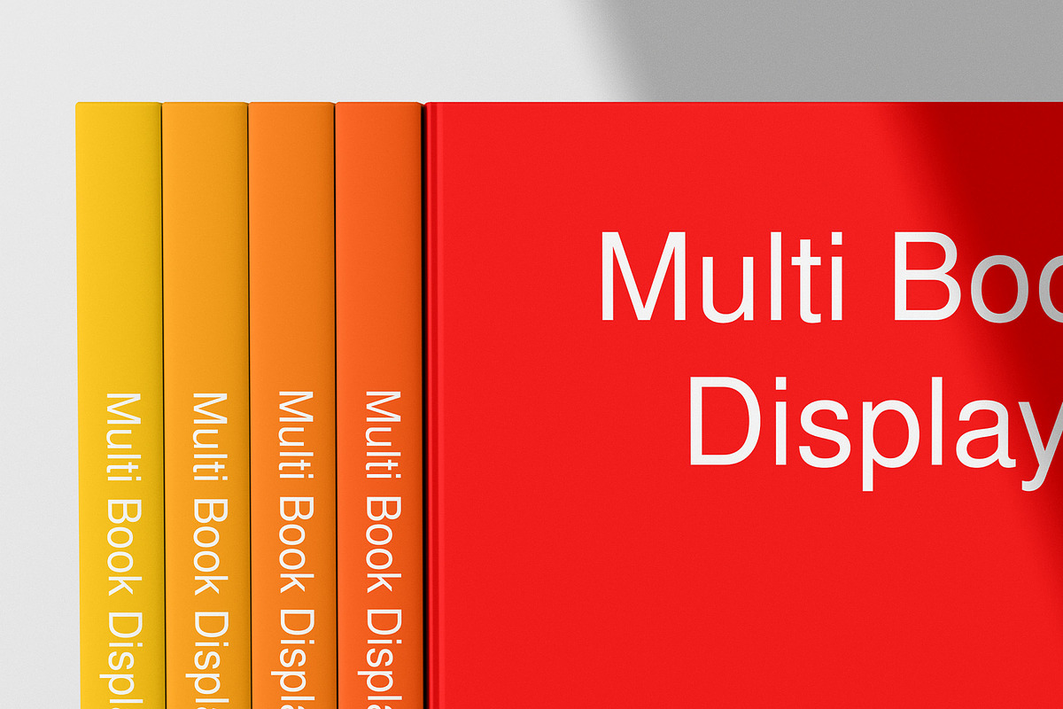 Multi Book Display Mockup - 8 Views, a Books & Magazine Mockup by Illusiongraphic (Photo 21 of 23)