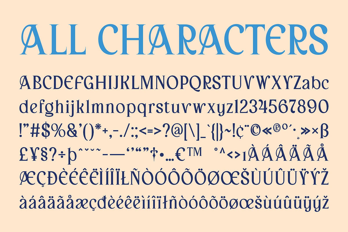 Arbane – Art Nouveau Font, a Serif Font by Craft Supply Co. (Photo 8 of 8)