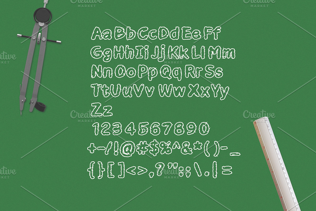 Horror School Font preview 2